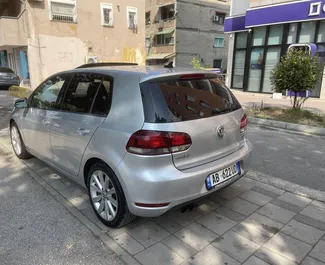 Vermietung Volkswagen Golf 6. Wirtschaft, Komfort Fahrzeug zur Miete in Albanien ✓ Kaution Einzahlung von 200 EUR ✓ Versicherungsoptionen KFZ-HV, Ausland.