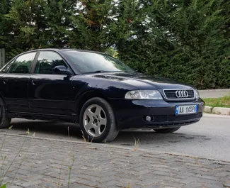 Frontansicht eines Mietwagens Audi A4 in Durres, Albanien ✓ Auto Nr.13666. ✓ Schaltgetriebe TM ✓ 0 Bewertungen.