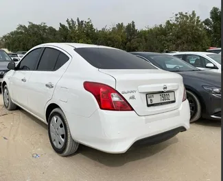 Vermietung Nissan Sunny. Wirtschaft, Komfort Fahrzeug zur Miete in VAE ✓ Kaution Einzahlung von 500 AED ✓ Versicherungsoptionen KFZ-HV, VKV Plus, Diebstahlschutz.