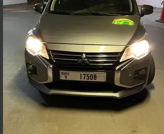 Mietwagen Mitsubishi Attrage 2023 in VAE, mit Benzin-Kraftstoff und 76 PS ➤ Ab 72 AED pro Tag.