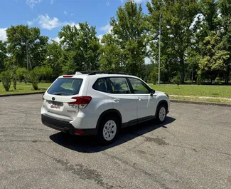 Vermietung Subaru Forester. Komfort, SUV, Crossover Fahrzeug zur Miete in Georgien ✓ Kaution Keine Kaution ✓ Versicherungsoptionen KFZ-HV, TKV, Insassen, Diebstahlschutz.