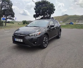 Frontansicht eines Mietwagens Subaru Crosstrek in Tiflis, Georgien ✓ Auto Nr.13668. ✓ Automatisch TM ✓ 0 Bewertungen.