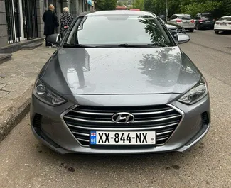 Frontansicht eines Mietwagens Hyundai Elantra in Kutaisi, Georgien ✓ Auto Nr.14398. ✓ Automatisch TM ✓ 0 Bewertungen.