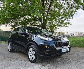 Frontansicht eines Mietwagens Kia Sportage in Tiflis, Georgien ✓ Auto Nr.14156. ✓ Automatisch TM ✓ 0 Bewertungen.