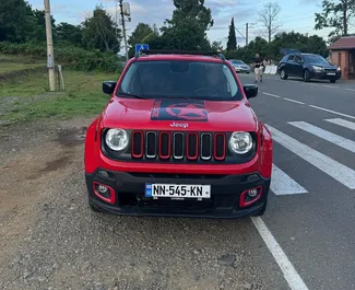 Frontansicht eines Mietwagens Jeep Renegade in Tiflis, Georgien ✓ Auto Nr.14415. ✓ Automatisch TM ✓ 0 Bewertungen.