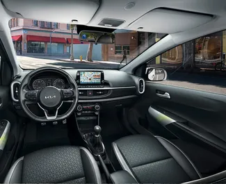 Frontansicht eines Mietwagens Kia Picanto in Chania, Griechenland ✓ Auto Nr.9546. ✓ Schaltgetriebe TM ✓ 0 Bewertungen.