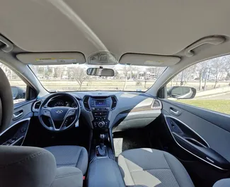 Vermietung Hyundai Santa Fe. Komfort, Crossover Fahrzeug zur Miete in Georgien ✓ Kaution Einzahlung von 500 GEL ✓ Versicherungsoptionen KFZ-HV, TKV, VKV Plus, VKV Komplett, Insassen, Diebstahlschutz.