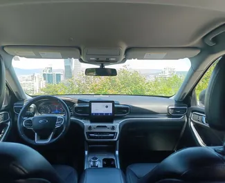 Vermietung Ford Explorer. Komfort, Premium, Crossover Fahrzeug zur Miete in Georgien ✓ Kaution Einzahlung von 600 GEL ✓ Versicherungsoptionen KFZ-HV, TKV, VKV Plus, VKV Komplett, Insassen, Diebstahlschutz.