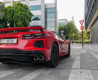 Benzin 6,2L Motor von Chevrolet Corvette 2025 zur Miete in Dubai.