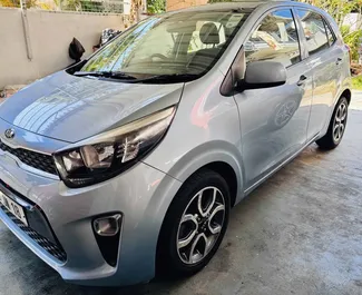 Frontansicht eines Mietwagens Kia Picanto auf Mauritius, Mauritius ✓ Auto Nr.14587. ✓ Automatisch TM ✓ 0 Bewertungen.