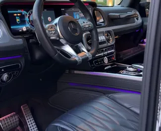 Vermietung Mercedes-Benz G63 AMG. Premium, Luxus, SUV Fahrzeug zur Miete in VAE ✓ Kaution Keine Kaution ✓ Versicherungsoptionen KFZ-HV.