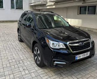 Frontansicht eines Mietwagens Subaru Forester Limited in Tiflis, Georgien ✓ Auto Nr.14566. ✓ Automatisch TM ✓ 0 Bewertungen.