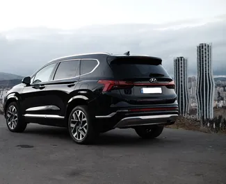 Vermietung Hyundai Santa Fe. Komfort, Crossover Fahrzeug zur Miete in Georgien ✓ Kaution Keine Kaution ✓ Versicherungsoptionen KFZ-HV, TKV, VKV Komplett, Insassen, Diebstahlschutz.