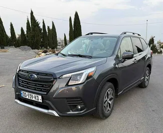 Frontansicht eines Mietwagens Subaru Forester in Tiflis, Georgien ✓ Auto Nr.14754. ✓ Automatisch TM ✓ 0 Bewertungen.