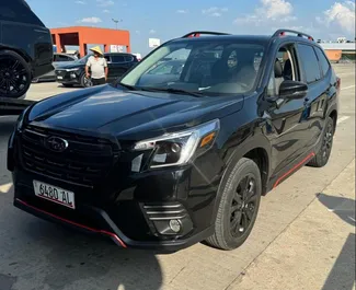 Frontansicht eines Mietwagens Subaru Forester in Tiflis, Georgien ✓ Auto Nr.14721. ✓ Automatisch TM ✓ 0 Bewertungen.