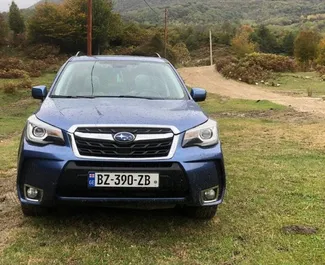 Frontansicht eines Mietwagens Subaru Forester Limited in Tiflis, Georgien ✓ Auto Nr.14633. ✓ Automatisch TM ✓ 0 Bewertungen.