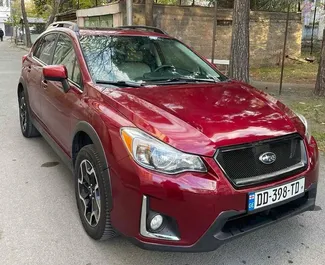Frontansicht eines Mietwagens Subaru XV in Tiflis, Georgien ✓ Auto Nr.14753. ✓ Automatisch TM ✓ 1 Bewertungen.