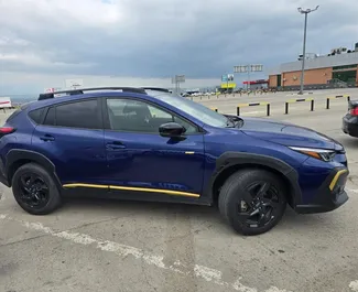 Frontansicht eines Mietwagens Subaru Crosstrek in Tiflis, Georgien ✓ Auto Nr.14722. ✓ Automatisch TM ✓ 0 Bewertungen.