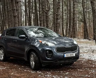 Frontansicht eines Mietwagens Kia Sportage in Tiflis, Georgien ✓ Auto Nr.14613. ✓ Automatisch TM ✓ 0 Bewertungen.