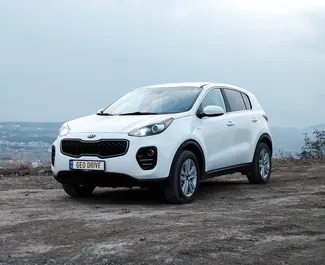 Frontansicht eines Mietwagens Kia Sportage in Tiflis, Georgien ✓ Auto Nr.14624. ✓ Automatisch TM ✓ 0 Bewertungen.