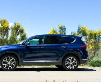 Mietwagen Hyundai Santa Fe 2018 in Georgien, mit Benzin-Kraftstoff und 188 PS ➤ Ab 159 GEL pro Tag.