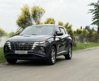 Frontansicht eines Mietwagens Hyundai Tucson in Tiflis, Georgien ✓ Auto Nr.14649. ✓ Automatisch TM ✓ 0 Bewertungen.