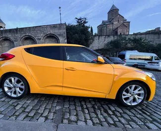 Vermietung Hyundai Veloster. Komfort Fahrzeug zur Miete in Georgien ✓ Kaution Keine Kaution ✓ Versicherungsoptionen KFZ-HV, TKV, VKV Plus, VKV Komplett, Insassen, Diebstahlschutz.