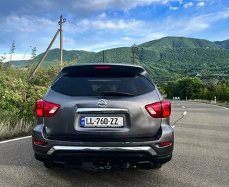 Vermietung Nissan Pathfinder. Komfort, Premium, SUV, Crossover Fahrzeug zur Miete in Georgien ✓ Kaution Keine Kaution ✓ Versicherungsoptionen KFZ-HV, TKV, VKV Plus, VKV Komplett, Insassen.