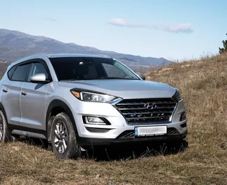 Frontansicht eines Mietwagens Hyundai Tucson in Tiflis, Georgien ✓ Auto Nr.14629. ✓ Automatisch TM ✓ 0 Bewertungen.
