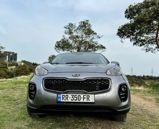 Frontansicht eines Mietwagens Kia Sportage in Tiflis, Georgien ✓ Auto Nr.14615. ✓ Automatisch TM ✓ 0 Bewertungen.