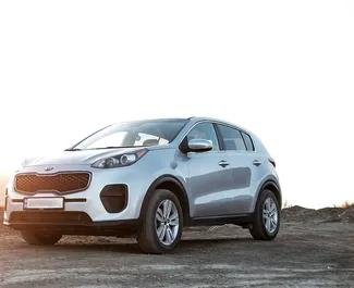 Frontansicht eines Mietwagens Kia Sportage in Tiflis, Georgien ✓ Auto Nr.14614. ✓ Automatisch TM ✓ 0 Bewertungen.