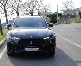 Frontansicht eines Mietwagens Maserati Levante S in Tiflis, Georgien ✓ Auto Nr.14671. ✓ Automatisch TM ✓ 0 Bewertungen.