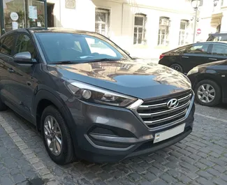 Frontansicht eines Mietwagens Hyundai Tucson in Baku, Aserbaidschan ✓ Auto Nr.11976. ✓ Automatisch TM ✓ 0 Bewertungen.