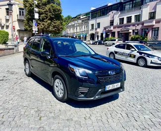 Frontansicht eines Mietwagens Subaru Forester in Tiflis, Georgien ✓ Auto Nr.14489. ✓ Automatisch TM ✓ 0 Bewertungen.