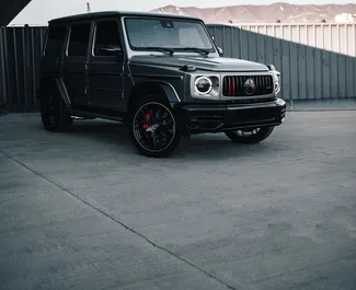 Frontansicht eines Mietwagens Mercedes-Benz G63 AMG in Tiflis, Georgien ✓ Auto Nr.14928. ✓ Automatisch TM ✓ 0 Bewertungen.
