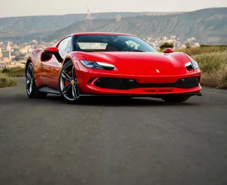 Frontansicht eines Mietwagens Ferrari 296 GTB in Tiflis, Georgien ✓ Auto Nr.14935. ✓ Automatisch TM ✓ 0 Bewertungen.