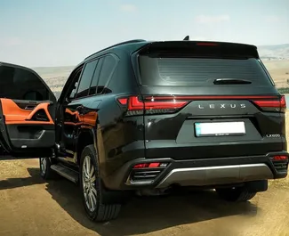 Frontansicht eines Mietwagens Lexus LX600 in Tiflis, Georgien ✓ Auto Nr.14927. ✓ Automatisch TM ✓ 0 Bewertungen.