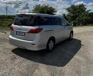 Vermietung Nissan Quest. Komfort, Minivan Fahrzeug zur Miete in Georgien ✓ Kaution Einzahlung von 400 GEL ✓ Versicherungsoptionen KFZ-HV, VKV Plus, VKV Komplett, Insassen, Diebstahlschutz, Junge.