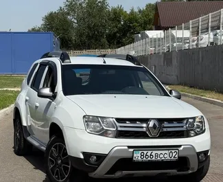 Frontansicht eines Mietwagens Renault Duster in Almaty, Kasachstan ✓ Auto Nr.15026. ✓ Automatisch TM ✓ 0 Bewertungen.