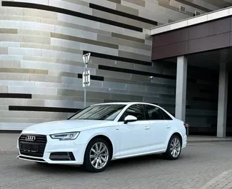 Frontansicht eines Mietwagens Audi A4 in Minsk, Weißrussland ✓ Auto Nr.15024. ✓ Automatisch TM ✓ 0 Bewertungen.