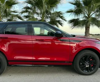 Vermietung Land Rover Range Rover Evoque. Komfort, Premium, Crossover Fahrzeug zur Miete in Spanien ✓ Kaution Einzahlung von 1500 EUR ✓ Versicherungsoptionen KFZ-HV.