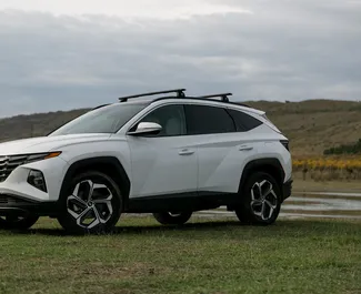 Frontansicht eines Mietwagens Hyundai Tucson in Tiflis, Georgien ✓ Auto Nr.15244. ✓ Automatisch TM ✓ 0 Bewertungen.