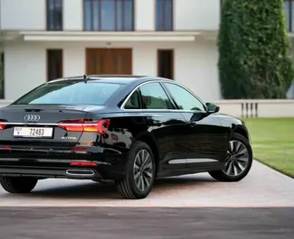 Vermietung Audi A6 Allroad. Premium, Crossover Fahrzeug zur Miete in VAE ✓ Kaution Einzahlung von 2000 AED ✓ Versicherungsoptionen KFZ-HV.