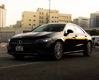 Mietwagen Mercedes-Benz CLA-Class 2025 in VAE, mit Benzin-Kraftstoff und 272 PS ➤ Ab 300 AED pro Tag.