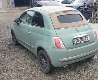 Vermietung Fiat 500 Cabrio. Wirtschaft, Komfort, Cabrio Fahrzeug zur Miete in Georgien ✓ Kaution Einzahlung von 100 GEL ✓ Versicherungsoptionen KFZ-HV.