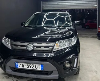 Vermietung Suzuki Vitara. Komfort, Crossover Fahrzeug zur Miete in Albanien ✓ Kaution Einzahlung von 300 EUR ✓ Versicherungsoptionen KFZ-HV, TKV, VKV Plus, VKV Komplett, Diebstahlschutz, Ausland, Junge.