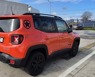 Vermietung Jeep Renegade. Wirtschaft, Komfort, Crossover Fahrzeug zur Miete in Georgien ✓ Kaution Einzahlung von 300 GEL ✓ Versicherungsoptionen KFZ-HV, TKV, VKV Plus, VKV Komplett, Insassen, Diebstahlschutz, Junge.