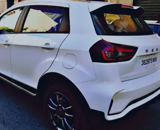 Frontansicht eines Mietwagens Geely GX3 pro in Marrakech, Marokko ✓ Auto Nr.15409. ✓ Automatisch TM ✓ 0 Bewertungen.