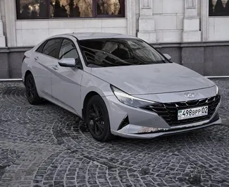Frontansicht eines Mietwagens Hyundai Elantra in Almaty, Kasachstan ✓ Auto Nr.15087. ✓ Automatisch TM ✓ 0 Bewertungen.