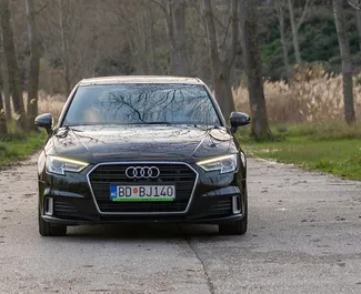Vermietung Audi A3. Komfort, Premium Fahrzeug zur Miete in Montenegro ✓ Kaution Einzahlung von 300 EUR ✓ Versicherungsoptionen KFZ-HV.
